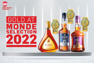 Allied Blenders strikes ‘3 Gold’s’ at the Monde Selection Quality                                 Awards 2022